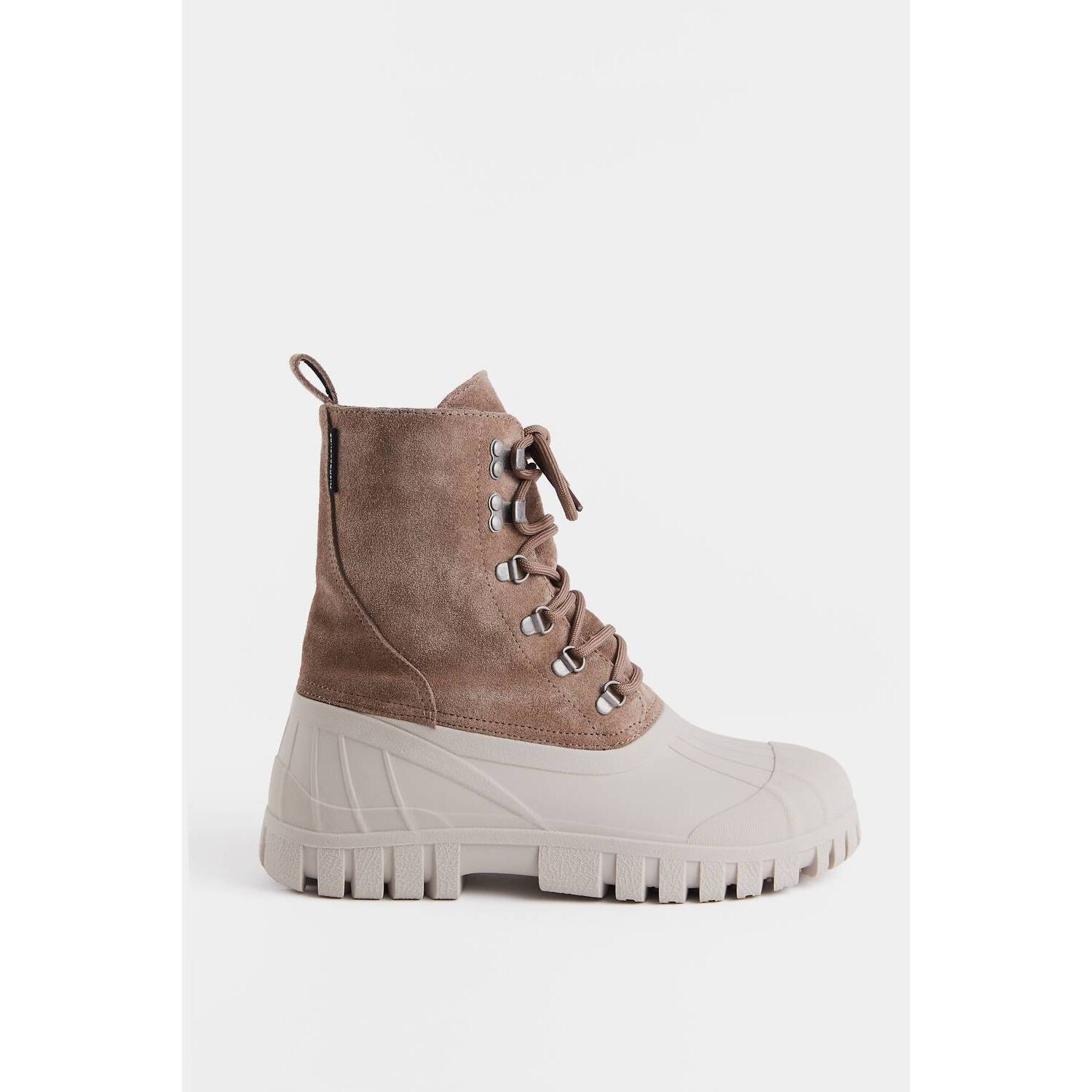 New Stutterheim Men's Patrol Suede Combat Boots In Gray